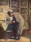 Honore Daumier Der Kupferstich-Liebhaber oil painting on canvas
